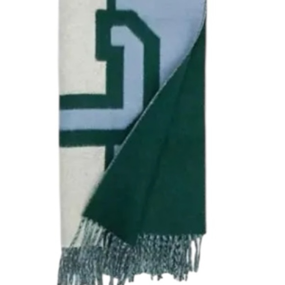 Coach Reversible Colorblock Varsity Print Oversized Muffler Wool Scarf NWT $228 - Picture 7 of 12
